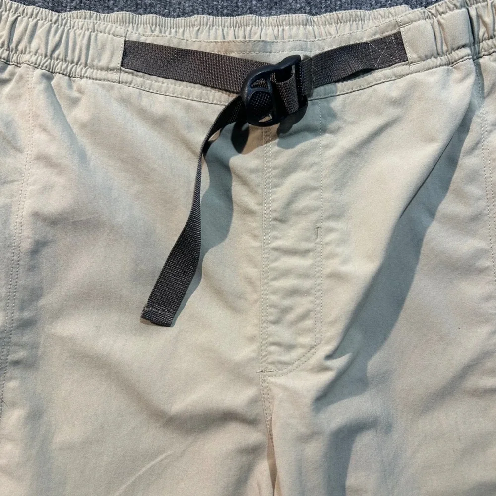 Merrell Mens XXL Opti-Wick Hiking Shorts Khaki Tan UPF 50+ Belted Cargo Outdoor